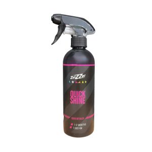 Plastic bottle containing Quick Shine by Zvizzer.